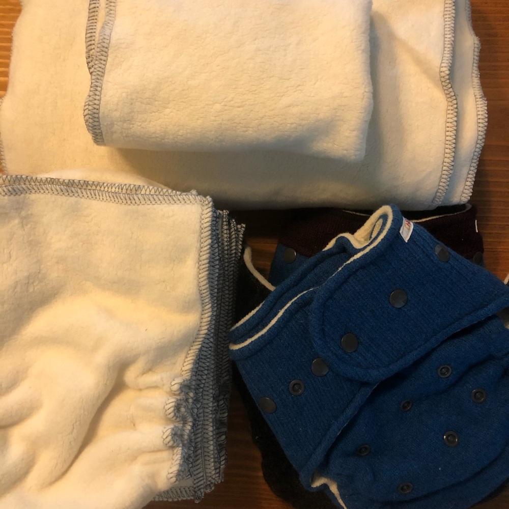 Heavy Organic Merino Wool Diaper Full Set